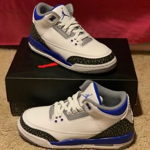 Air Jordan 3 Retro - Racer Blue - Sz: 7Y/8.5W